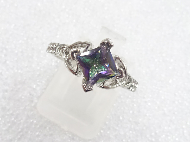 COLORED STONE FASHION RING / JP SIZE 13